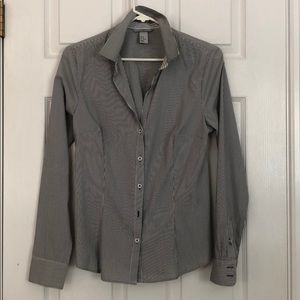 H&M Striped Button Down Shirt